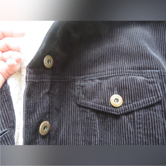 COTTON ON Sherpa Corduroy Black & White Chunky Fall Winter Jacket 8 - Picture 6 of 8